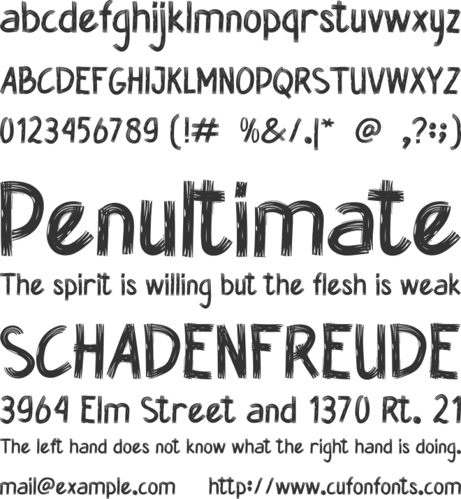 Stock Opname font preview