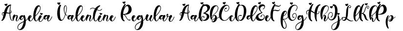 Angelia Valentine Regular font