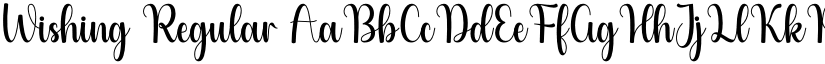 Wishing Regular font