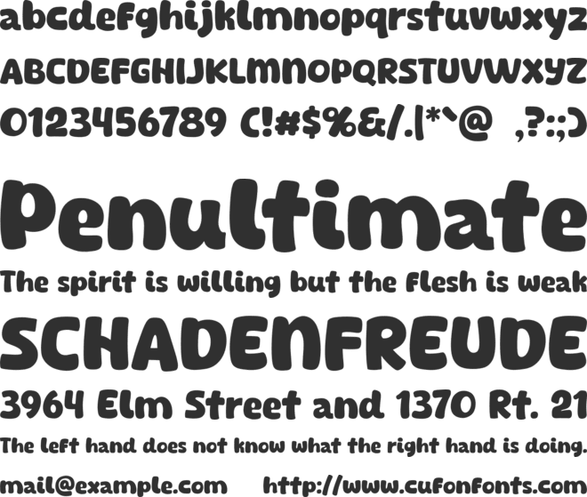 The Fruit Star font preview