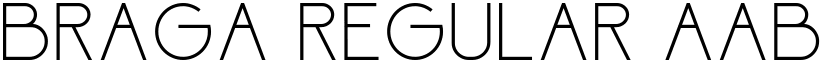 Braga Regular font