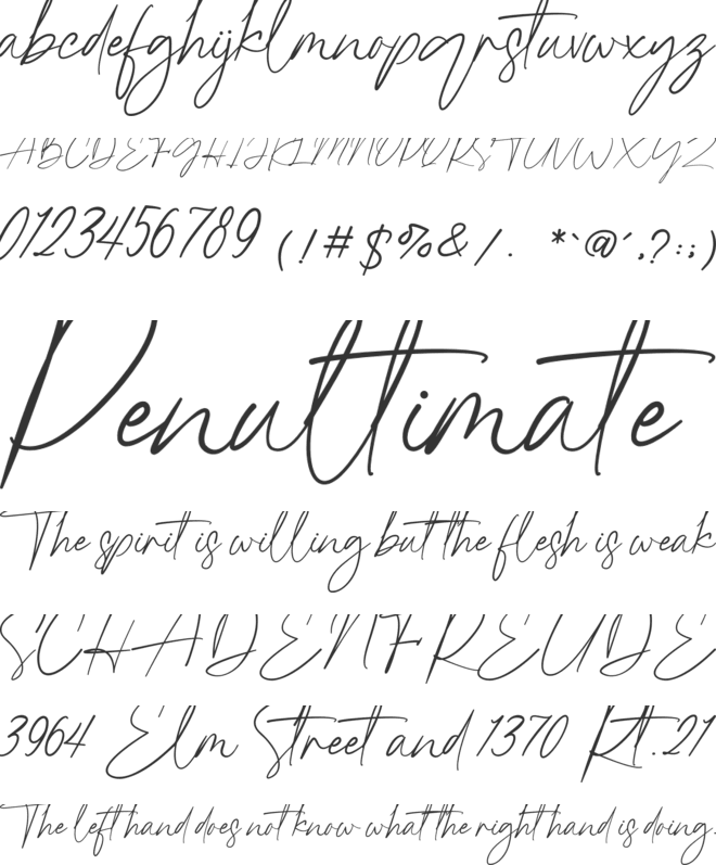 Goldesty font preview