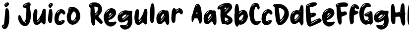 j Juico Regular font