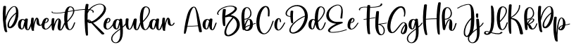 Parent Regular font