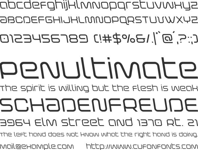 Fox on the Go font preview