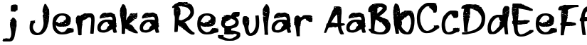 j Jenaka Regular font