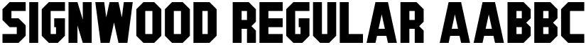 Signwood Regular font