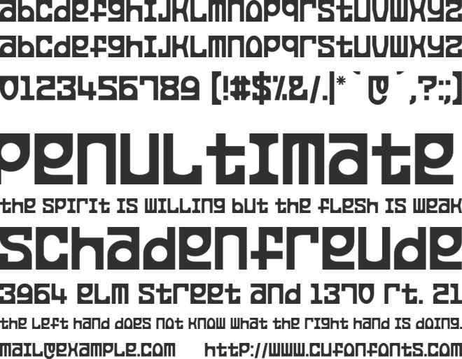 Leporid font preview