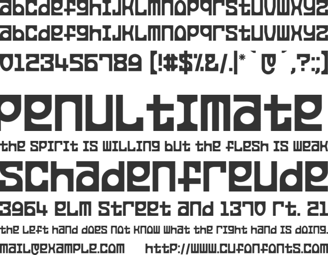 Leporid font preview