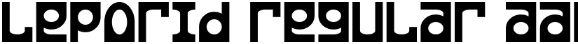 Leporid Regular font