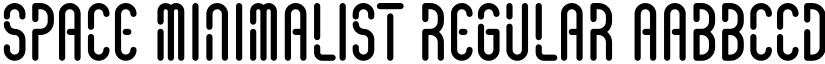 Space Minimalist Regular font