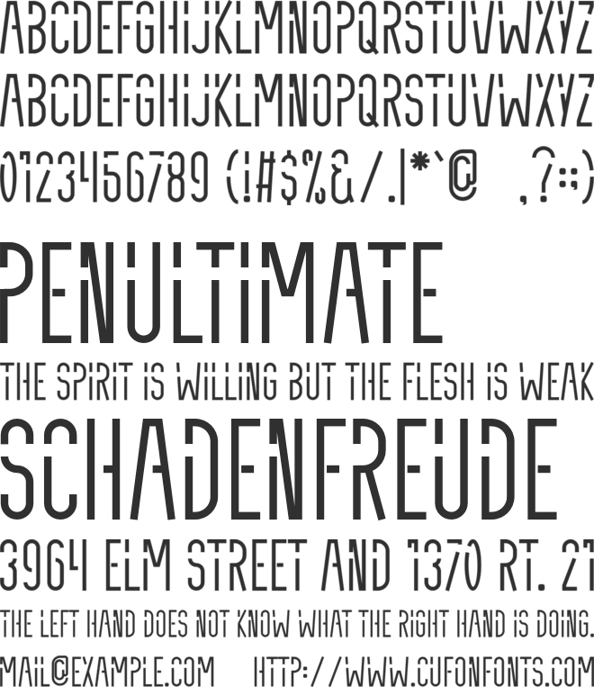 Space House font preview