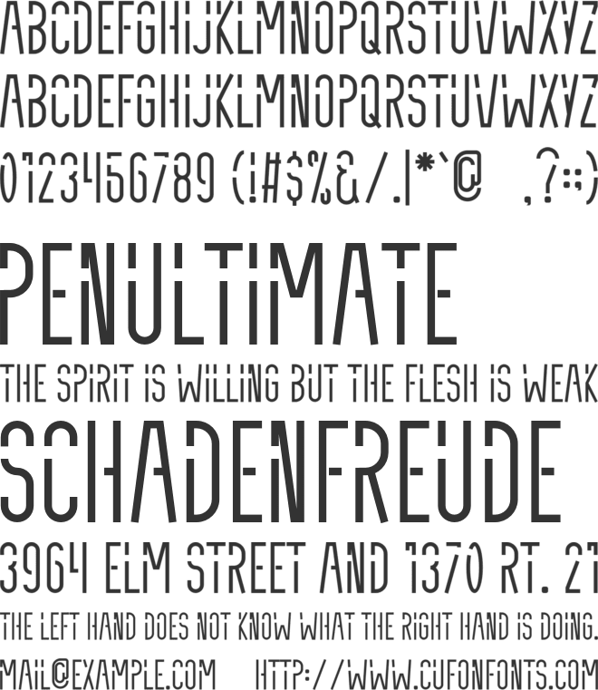 Space House font preview