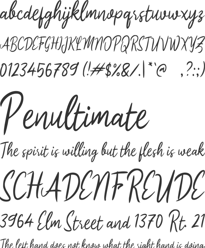 j Januari Awal font preview