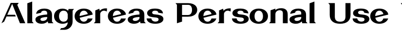 Alagereas Personal Use font download