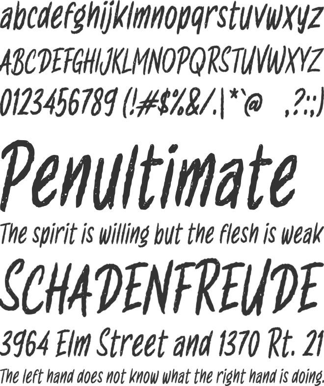 j Jati Diri font preview