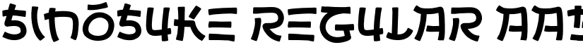 Sinosuke Regular font