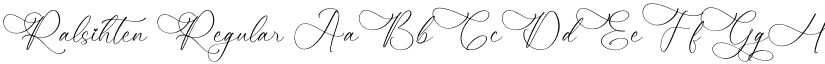 Ralsihten Regular font