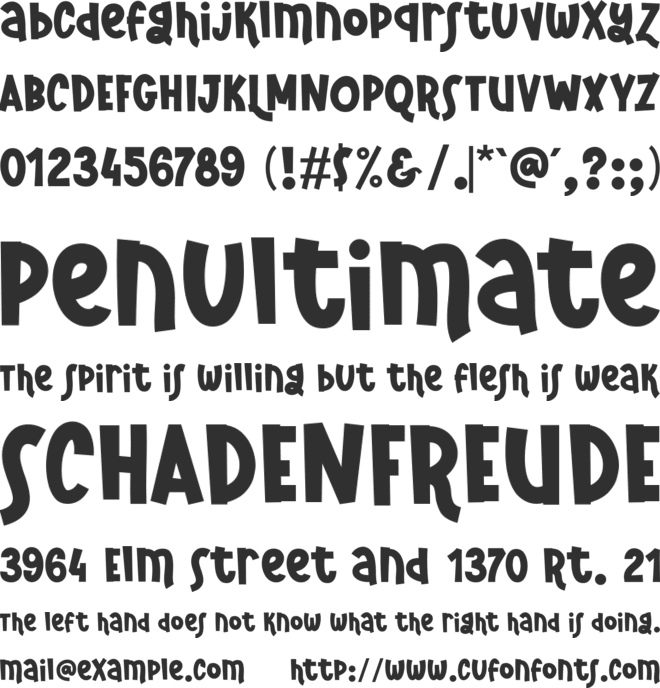 Tropic Sunset font preview