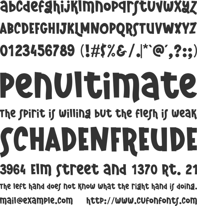 Tropic Sunset font preview