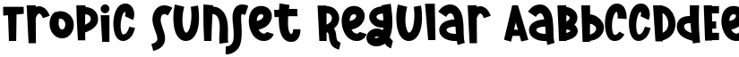 Tropic Sunset Regular font