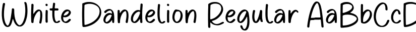 White Dandelion Regular font