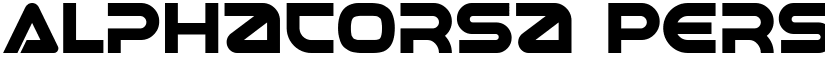Alphacorsa Personal Use font