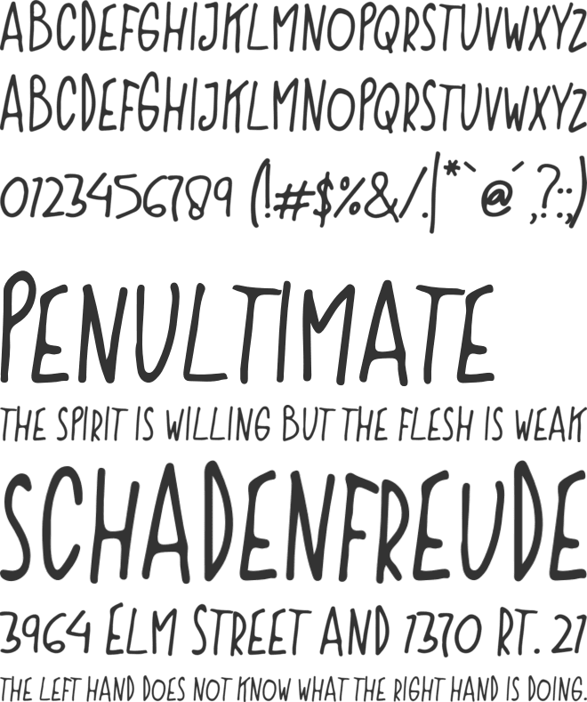 Colieplay font preview