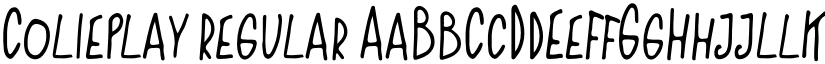 Colieplay Regular font