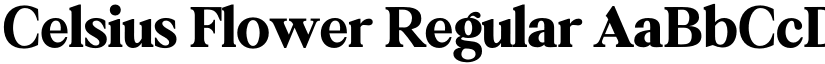 Celsius Flower Regular font