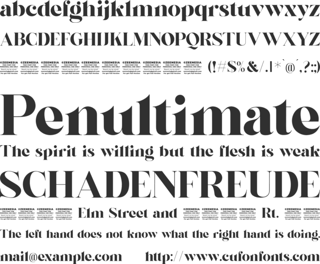 Glinka Personal Use Only font preview
