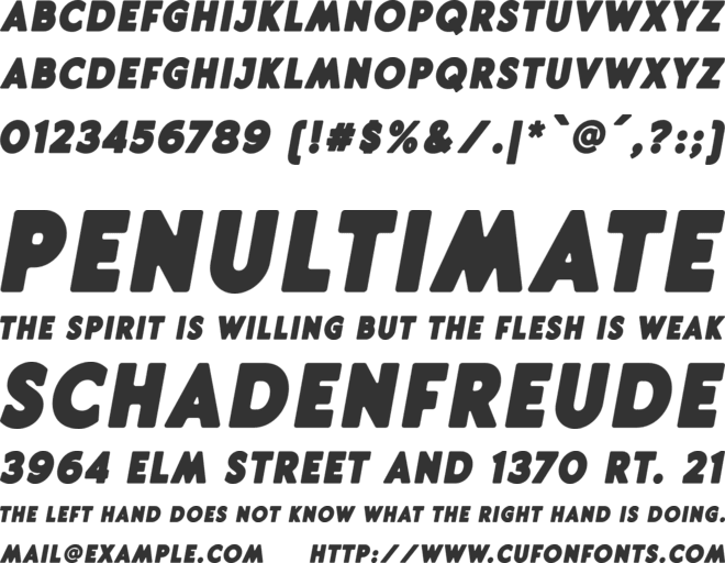 Hintdake Sans font preview