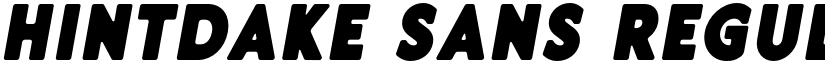 Hintdake Sans Regular font