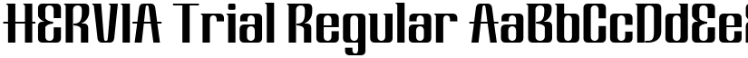 HERVIA Trial Regular font