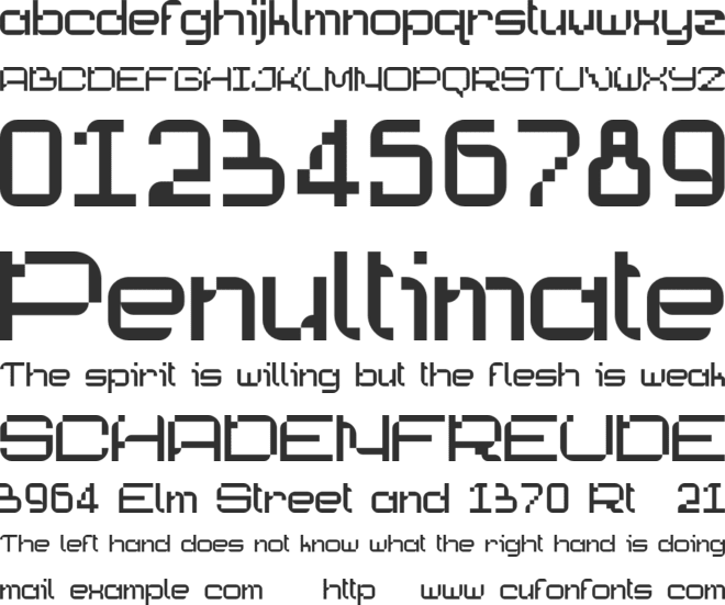 Strateen Personal Use font preview