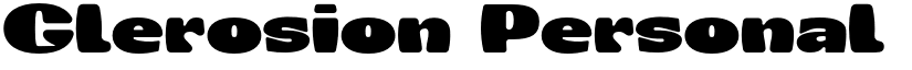 Glerosion Personal Use font download