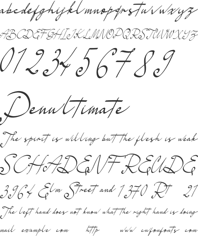Kalimahita Personal Use font preview
