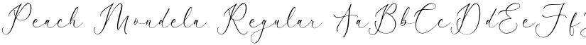 Peach Mondela Regular font