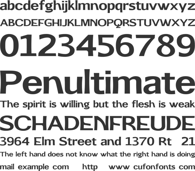 Kunire Grotesk Personal Use font preview