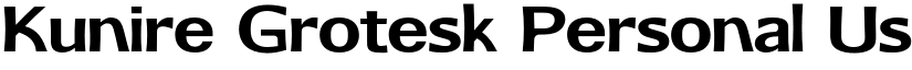 Kunire Grotesk Personal Use Regular font