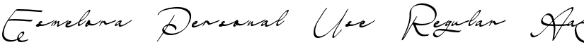 Esmelora Personal Use Regular font