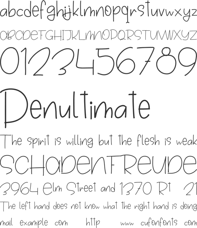 Broceta Personal Use font preview