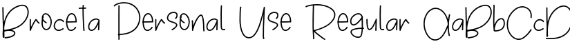 Broceta Personal Use Regular font