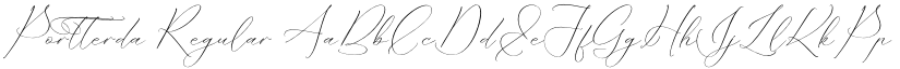 Portterda Regular font
