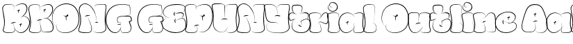 BRONG GEDUNYtrial Outline font