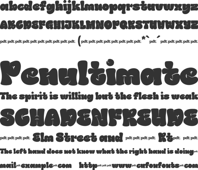 BRONG GEDUNYtrial font preview