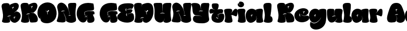 BRONG GEDUNYtrial Regular font