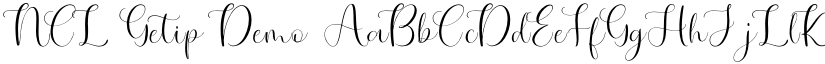 NCL Getip Demo font