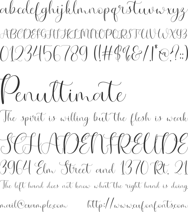 NCL Getip font preview