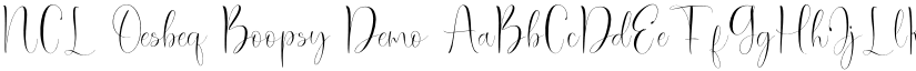 NCL Oesbeq Boopsy Demo font